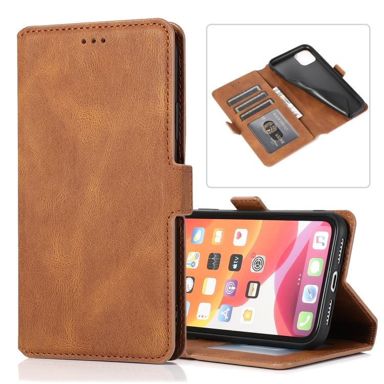 Retro Magnetic Closing Clasp Horizontal Flip Leather Case with Holder & Card Slots & Photo Frame & Wallet, For iPhone 6, For iPhone 6 Plus, For iPhone SE 2022 / SE 2020 / 8 / 7, For iPhone 8 Plus / 7 Plus, For iPhone 11, For iPhone 11 Pro              ...