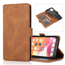 Load image into Gallery viewer, Retro Magnetic Closing Clasp Horizontal Flip Leather Case with Holder &amp; Card Slots &amp; Photo Frame &amp; Wallet, For iPhone 6, For iPhone 6 Plus, For iPhone SE 2022 / SE 2020 / 8 / 7, For iPhone 8 Plus / 7 Plus, For iPhone 11, For iPhone 11 Pro              ...