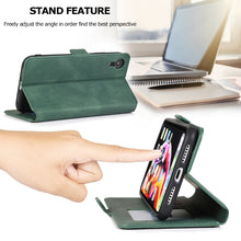 Load image into Gallery viewer, Retro Magnetic Closing Clasp Horizontal Flip Leather Case with Holder &amp; Card Slots &amp; Photo Frame &amp; Wallet, For iPhone XR, For iPhone XS Max
