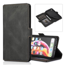 Load image into Gallery viewer, Retro Magnetic Closing Clasp Horizontal Flip Leather Case with Holder &amp; Card Slots &amp; Photo Frame &amp; Wallet, For iPhone XR, For iPhone XS Max