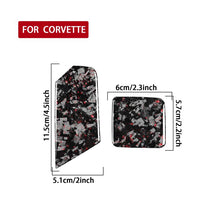Load image into Gallery viewer, 2pcs/Set Forged Gold Foil Carbon Fiber Car Trailer Hook Decorative Sticker for Chevrolet Corvette C8 2020-, Left and Right Driver, Trailer Hook