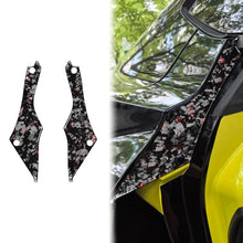 Load image into Gallery viewer, 2pcs/Set Forged Gold Foil Carbon Fiber Car Rear Door Inside Frame Decorative Sticker for Chevrolet Corvette C8 2020-, Left and Right Driver, Rear Door Inside