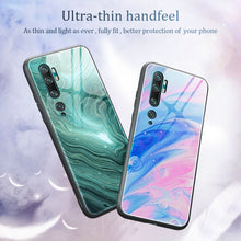Load image into Gallery viewer, Marble Pattern Glass Protective Case, For Xiaomi Mi Note 10, For Xiaomi Mi CC9 / A3 Lite, For Xiaomi Redmi 9A, For Xiaomi Redmi K20 / K20 Pro / Mi 9T, For Xiaomi Redmi Note 9, For Xiaomi Redmi Note 9S / Note 9 Pro, For Xiaomi Redmi Note 8 Pro