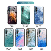 Load image into Gallery viewer, Marble Pattern Glass Protective Case, For Xiaomi Mi Note 10, For Xiaomi Mi CC9 / A3 Lite, For Xiaomi Redmi 9A, For Xiaomi Redmi K20 / K20 Pro / Mi 9T, For Xiaomi Redmi Note 9, For Xiaomi Redmi Note 9S / Note 9 Pro, For Xiaomi Redmi Note 8 Pro