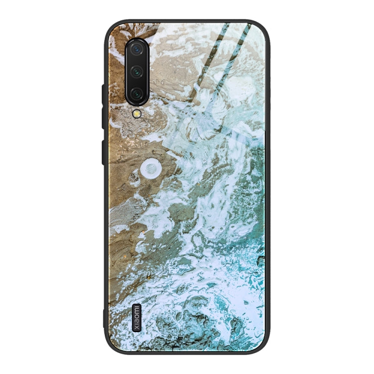 Marble Pattern Glass Protective Case, For Xiaomi Mi Note 10, For Xiaomi Mi CC9 / A3 Lite, For Xiaomi Redmi 9A, For Xiaomi Redmi K20 / K20 Pro / Mi 9T, For Xiaomi Redmi Note 9, For Xiaomi Redmi Note 9S / Note 9 Pro, For Xiaomi Redmi Note 8 Pro