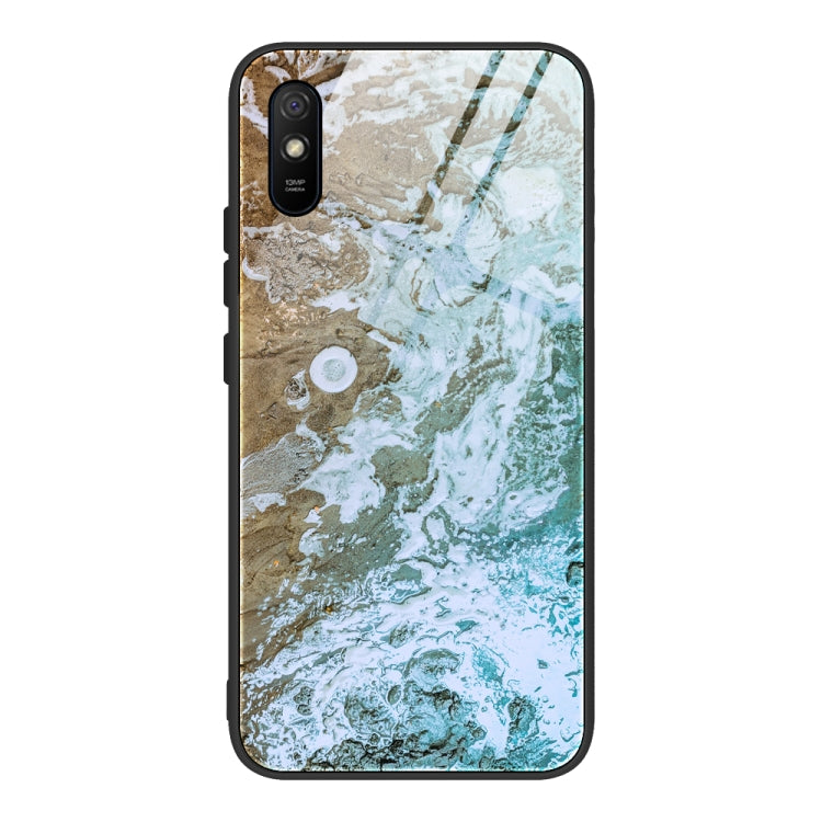 Marble Pattern Glass Protective Case, For Xiaomi Mi Note 10, For Xiaomi Mi CC9 / A3 Lite, For Xiaomi Redmi 9A, For Xiaomi Redmi K20 / K20 Pro / Mi 9T, For Xiaomi Redmi Note 9, For Xiaomi Redmi Note 9S / Note 9 Pro, For Xiaomi Redmi Note 8 Pro