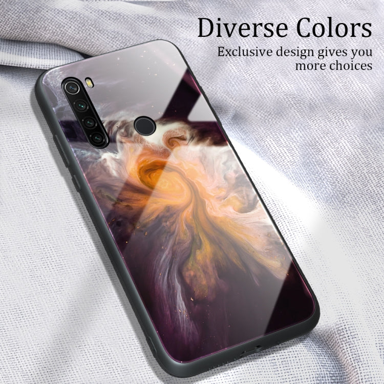 Marble Pattern Glass Protective Case, For Xiaomi Redmi Note 8T