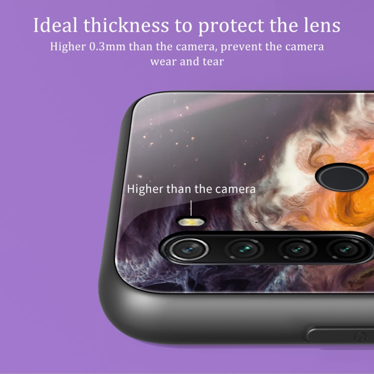 Marble Pattern Glass Protective Case, For Xiaomi Redmi Note 8T