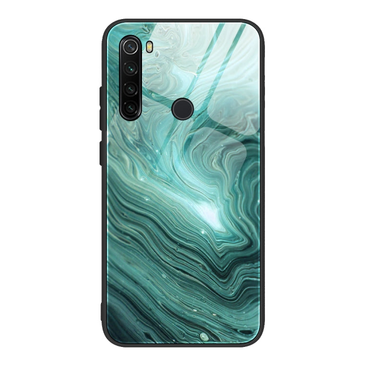 Marble Pattern Glass Protective Case, For Xiaomi Redmi Note 8T