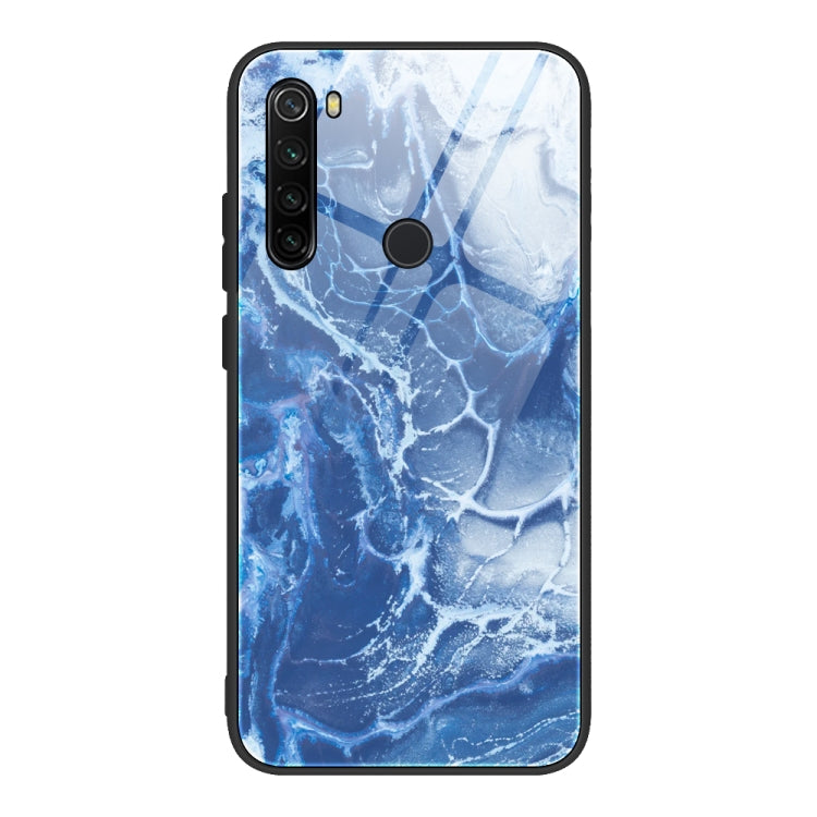 Marble Pattern Glass Protective Case, For Xiaomi Redmi Note 8T