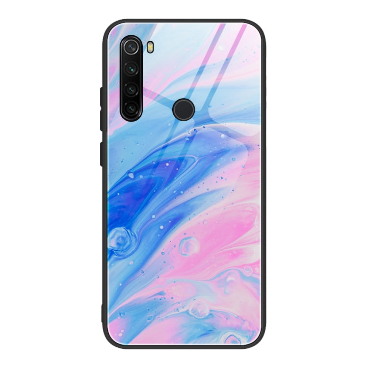 Marble Pattern Glass Protective Case, For Xiaomi Redmi Note 8T