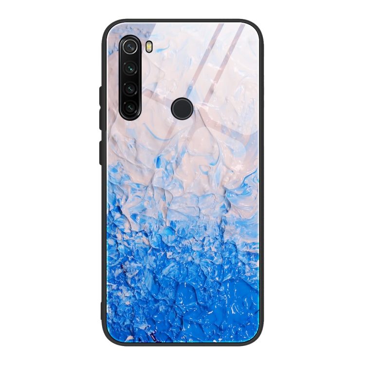 Marble Pattern Glass Protective Case, For Xiaomi Redmi Note 8T