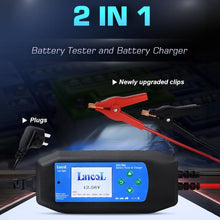 Load image into Gallery viewer, CAT-280 2 in 1 Car Battery Charger &amp; Color Screen Battery Tester, US Plug