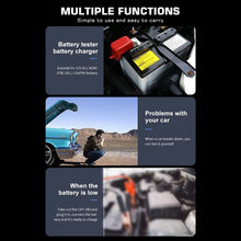 Load image into Gallery viewer, CAT-280 2 in 1 Car Battery Charger &amp; Color Screen Battery Tester, US Plug
