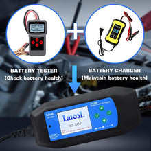 Load image into Gallery viewer, CAT-280 2 in 1 Car Battery Charger &amp; Color Screen Battery Tester, US Plug