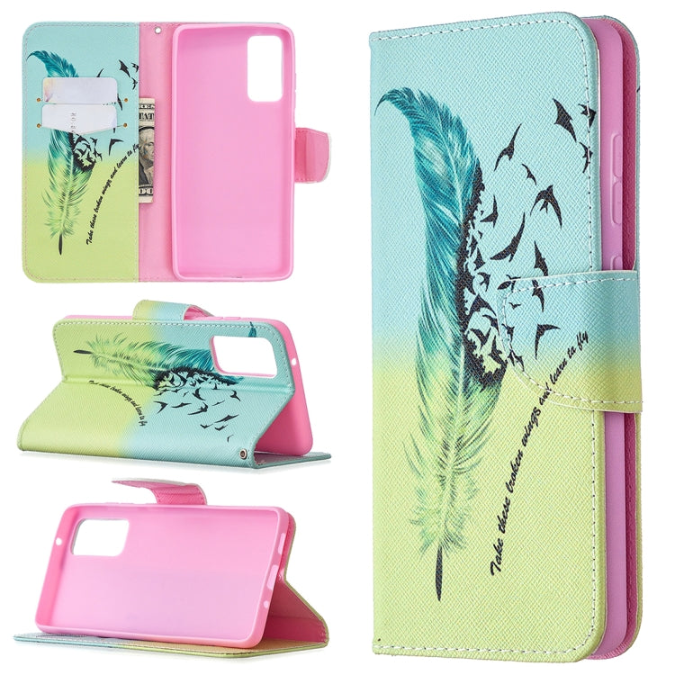 Colored Drawing Pattern Horizontal Flip Leather Case with Holder & Card Slots & Wallet