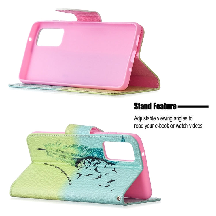 Colored Drawing Pattern Horizontal Flip Leather Case with Holder & Card Slots & Wallet