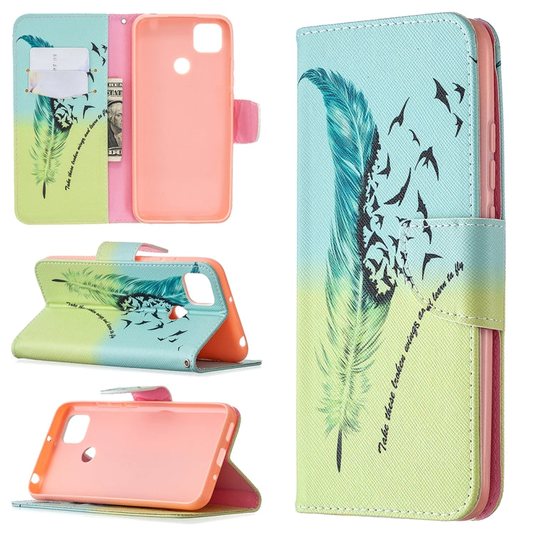 Colored Drawing Pattern Horizontal Flip Leather Case with Holder & Card Slots & Wallet