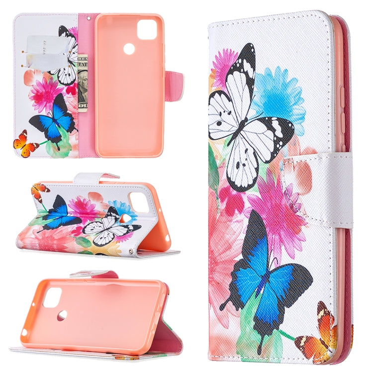 Colored Drawing Pattern Horizontal Flip Leather Case with Holder & Card Slots & Wallet