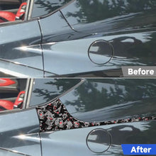 Load image into Gallery viewer, 4pcs/Set Forged Gold Foil Carbon Fiber Car Rear Sides Decorative Sticker for Chevrolet Corvette C8 2020-, Left and Right Driver, Rear Sides
