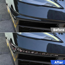 Load image into Gallery viewer, 2pcs/Set Forged Gold Foil Carbon Fiber Car Bumper Corner Decorative Sticker for Chevrolet Corvette C8 2020-, Left and Right Driver, Bumper Corner