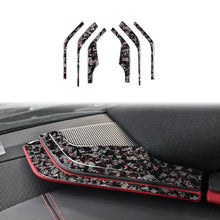 Load image into Gallery viewer, 6pcs/Set Forged Gold Foil Carbon Fiber Car Inside A-pillar Horn Decorative Sticker for Chevrolet Corvette C8 2020-, Left and Right Driver, Inside A-pillar Horn