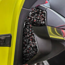 Load image into Gallery viewer, 4pcs/Set Forged Gold Foil Carbon Fiber Car Front Slot Decorative Sticker for Chevrolet Corvette C8 2020-, Left and Right Driver, Front Slot