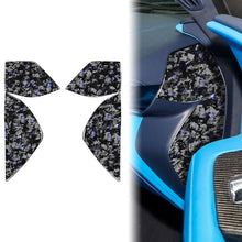 Load image into Gallery viewer, 4pcs/Set Forged Gold Foil Carbon Fiber Car Front Slot Decorative Sticker for Chevrolet Corvette C8 2020-, Left and Right Driver, Front Slot