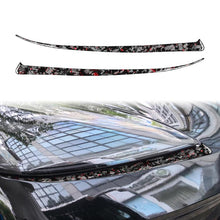 Load image into Gallery viewer, 2pcs/Set Forged Gold Foil Carbon Fiber Car Front Light Below Decorative Sticker for Chevrolet Corvette C8 2020-, Left and Right Driver, Front Light Below