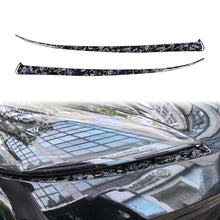 Load image into Gallery viewer, 2pcs/Set Forged Gold Foil Carbon Fiber Car Front Light Below Decorative Sticker for Chevrolet Corvette C8 2020-, Left and Right Driver, Front Light Below