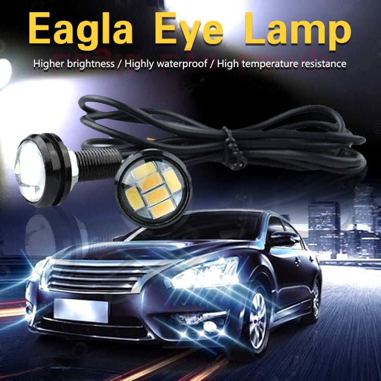 10 PCS 23mm 6LEDs SMD-5730 DC9-80V Motorcycle Eagle Eye Light, 6LEDs SMD-5730, 6LEDs SMD-5730(White Light)
