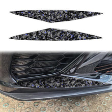 Load image into Gallery viewer, 2pcs/Set Forged Gold Foil Carbon Fiber Car Front Bumper Sides Decorative Sticker for Chevrolet Corvette C8 2020-, Left and Right Driver, Front Bumper Sides