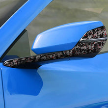 Load image into Gallery viewer, 4pcs/Set Forged Gold Foil Carbon Fiber Car Rearview Mirror Decorative Sticker for Chevrolet Corvette C8 2020-, Left Driver, Rearview Mirror, Left Driver