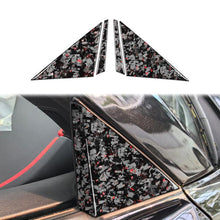 Load image into Gallery viewer, 4pcs/Set Forged Gold Foil Carbon Fiber Car Outside A-pillar Decorative Sticker for Chevrolet Corvette C8 2020-, Left and Right Driver, Outside A-pillar