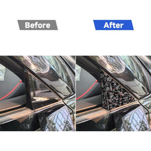 Load image into Gallery viewer, 4pcs/Set Forged Gold Foil Carbon Fiber Car Outside A-pillar Decorative Sticker for Chevrolet Corvette C8 2020-, Left and Right Driver, Outside A-pillar