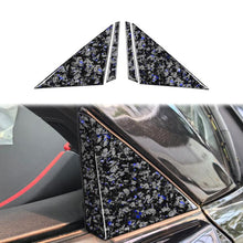 Load image into Gallery viewer, 4pcs/Set Forged Gold Foil Carbon Fiber Car Outside A-pillar Decorative Sticker for Chevrolet Corvette C8 2020-, Left and Right Driver, Outside A-pillar