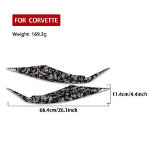 Load image into Gallery viewer, 2pcs/Set Forged Gold Foil Carbon Fiber Car Rear Air Vent Decorative Sticker for Chevrolet Corvette C8 2020-, Left and Right Driver, Rear Air Vent