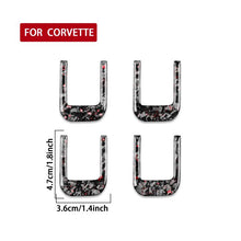 Load image into Gallery viewer, 4pcs/Set Forged Gold Foil Carbon Fiber Car Sun Visor Decorative Sticker for Chevrolet Corvette C8 2020-, Left and Right Driver, Sun Visor