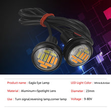 Load image into Gallery viewer, 10 PCS 23mm 12LEDs SMD-4014 DC9-80V Motorcycle Eagle Eye Light, 12LEDs SMD-4014, 12LEDs SMD-4014(White Light)