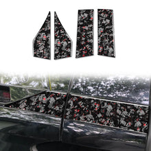 Load image into Gallery viewer, 4pcs/Set Forged Gold Foil Carbon Fiber Car Roof Sides Decorative Sticker for Chevrolet Corvette C8 2020-, Left and Right Driver, Roof Sides