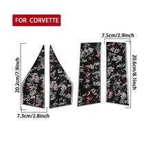 Load image into Gallery viewer, 4pcs/Set Forged Gold Foil Carbon Fiber Car Roof Sides Decorative Sticker for Chevrolet Corvette C8 2020-, Left and Right Driver, Roof Sides
