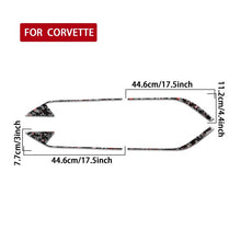 Load image into Gallery viewer, 4pcs/Set Forged Gold Foil Carbon Fiber Car Roof Engine Vents Decorative Sticker for Chevrolet Corvette C8 2020-, Left and Right Driver, Roof Engine Vents