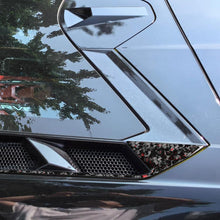 Load image into Gallery viewer, 4pcs/Set Forged Gold Foil Carbon Fiber Car Roof Engine Vents Decorative Sticker for Chevrolet Corvette C8 2020-, Left and Right Driver, Roof Engine Vents