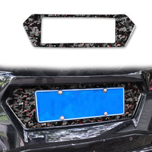 Load image into Gallery viewer, Forged Gold Foil Carbon Fiber Car Rear License Plate Frame Decorative Sticker for Chevrolet Corvette C8 2020-, Left and Right Driver, Rear License Plate Frame