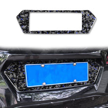 Load image into Gallery viewer, Forged Gold Foil Carbon Fiber Car Rear License Plate Frame Decorative Sticker for Chevrolet Corvette C8 2020-, Left and Right Driver, Rear License Plate Frame