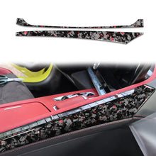 Load image into Gallery viewer, 2pcs/Set Forged Gold Foil Carbon Fiber Car Center Console Side Decorative Sticker for Chevrolet Corvette C8 2020-, Left Driver, Center Console Side, Left Driver