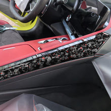 Load image into Gallery viewer, 2pcs/Set Forged Gold Foil Carbon Fiber Car Center Console Side Decorative Sticker for Chevrolet Corvette C8 2020-, Left Driver, Center Console Side, Left Driver