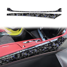Load image into Gallery viewer, 2pcs/Set Forged Gold Foil Carbon Fiber Car Center Console Side Decorative Sticker for Chevrolet Corvette C8 2020-, Left Driver, Center Console Side, Left Driver