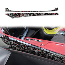 Load image into Gallery viewer, 2pcs/Set Forged Gold Foil Carbon Fiber Car Center Console Side Decorative Sticker for Chevrolet Corvette C8 2020-, Right Driver, Center Console Side, Right Driver