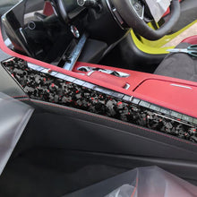 Load image into Gallery viewer, 2pcs/Set Forged Gold Foil Carbon Fiber Car Center Console Side Decorative Sticker for Chevrolet Corvette C8 2020-, Right Driver, Center Console Side, Right Driver